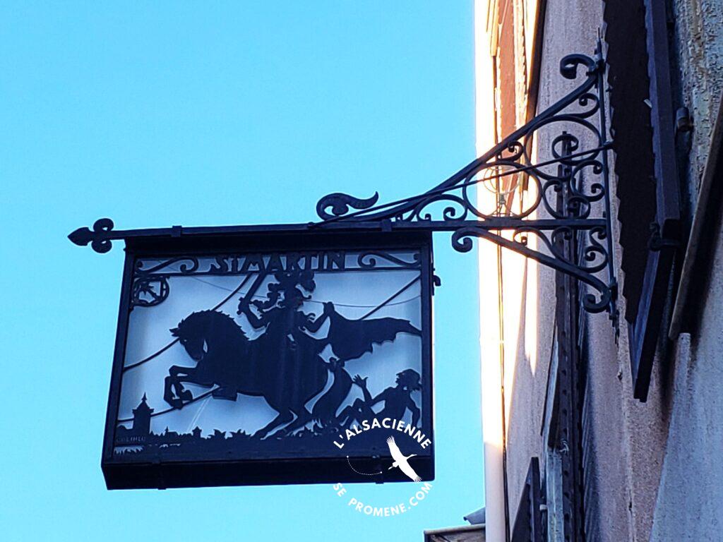 Enseigne de Hansi à Colmar pour le magasin Saint Martin