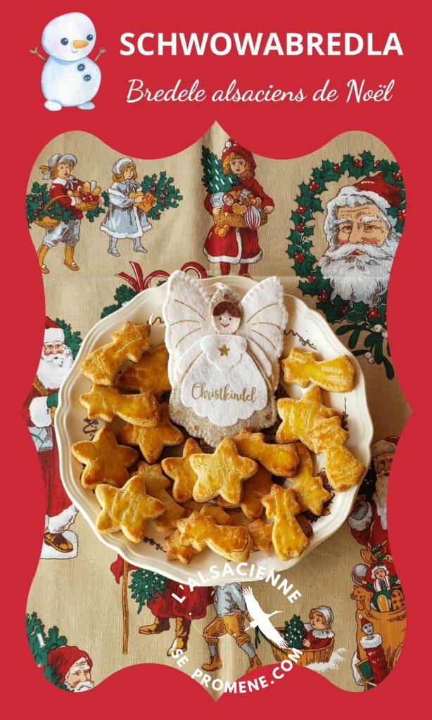 Schwowabredla, les traditionnels bredele alsaciens de Noël aux amandes.