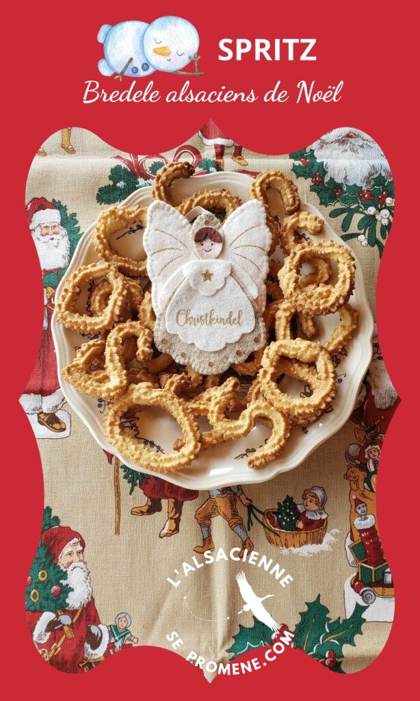 Spritzbredla, les traditionnels bredele alsaciens de Noël en forme de S.