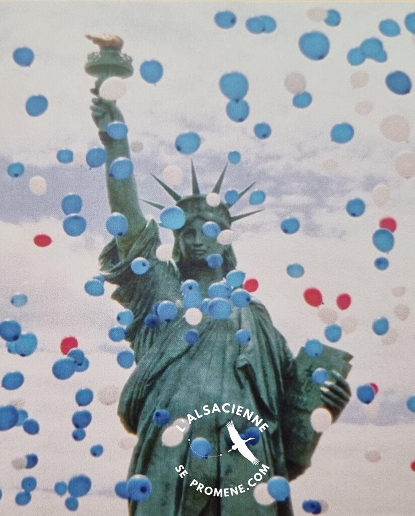 Inauguration of the replica of the Statue of Liberty in Colmar France on July 04, 2004.