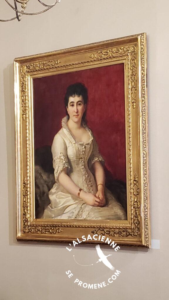 Portrait of Jeanne-Émilie Baheux de Puysieux, widow of Auguste Bartholdi - Bartholdi Museum in Colmar, Alsace France