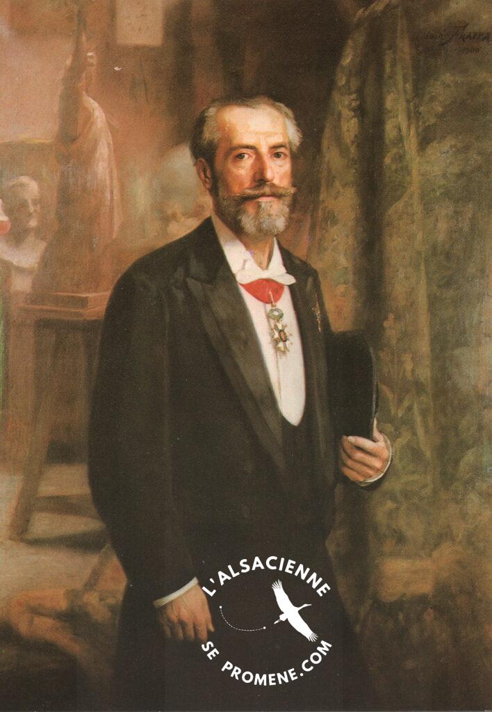 Portrait of Auguste BARTHOLDI, the sculptor of the Statue of Liberty in New York City.