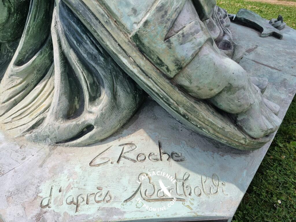 The Statue of Liberty in Colmar, Alsace France